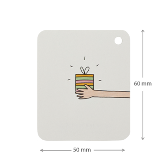 Label - Cadeautje geven | 50 x 60 mm