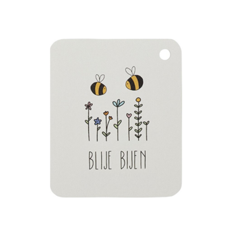 Label - Blije bijen | 50 x 60 mm